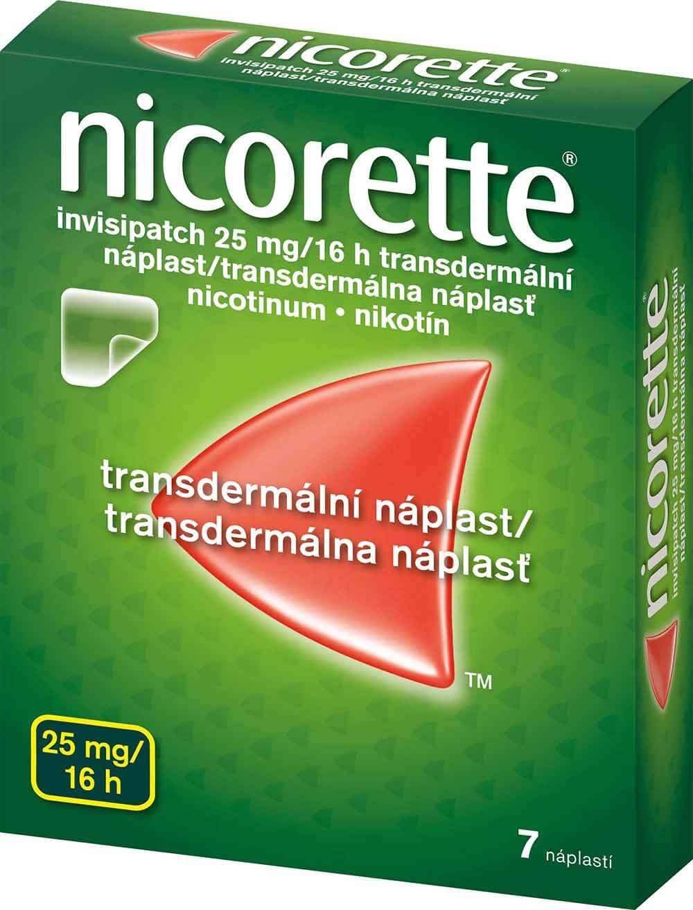 Nicorette® invisipatch 25 mg/16 h transdermální náplast