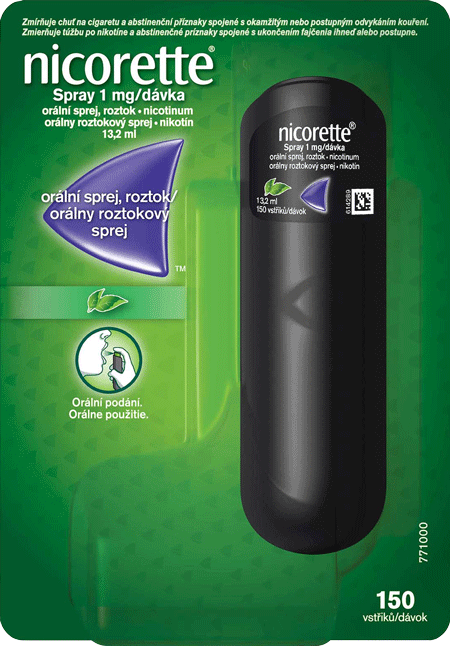 Nicorette® Spray 1 mg/dávka orální sprej, roztok (13,2ml)